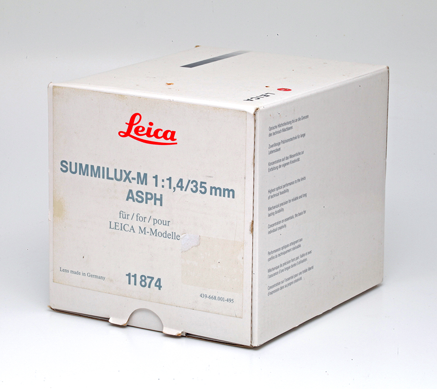 Leica Summilux M 1 1 4 35mm Nur Verpackung Mit Ledertasche Ebay